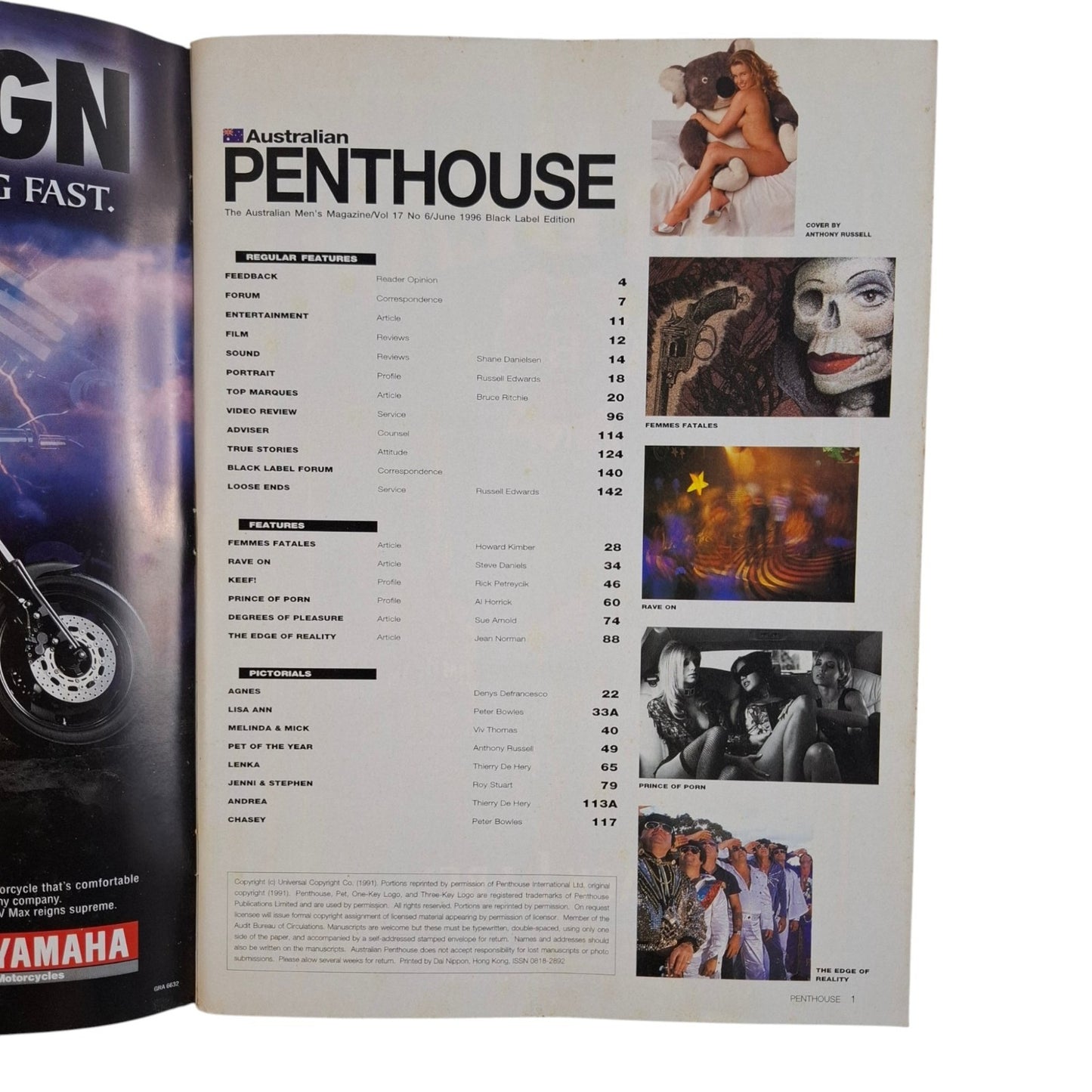 Australian Penthouse Magazine June 1996 Lenka / Agnes Shokman