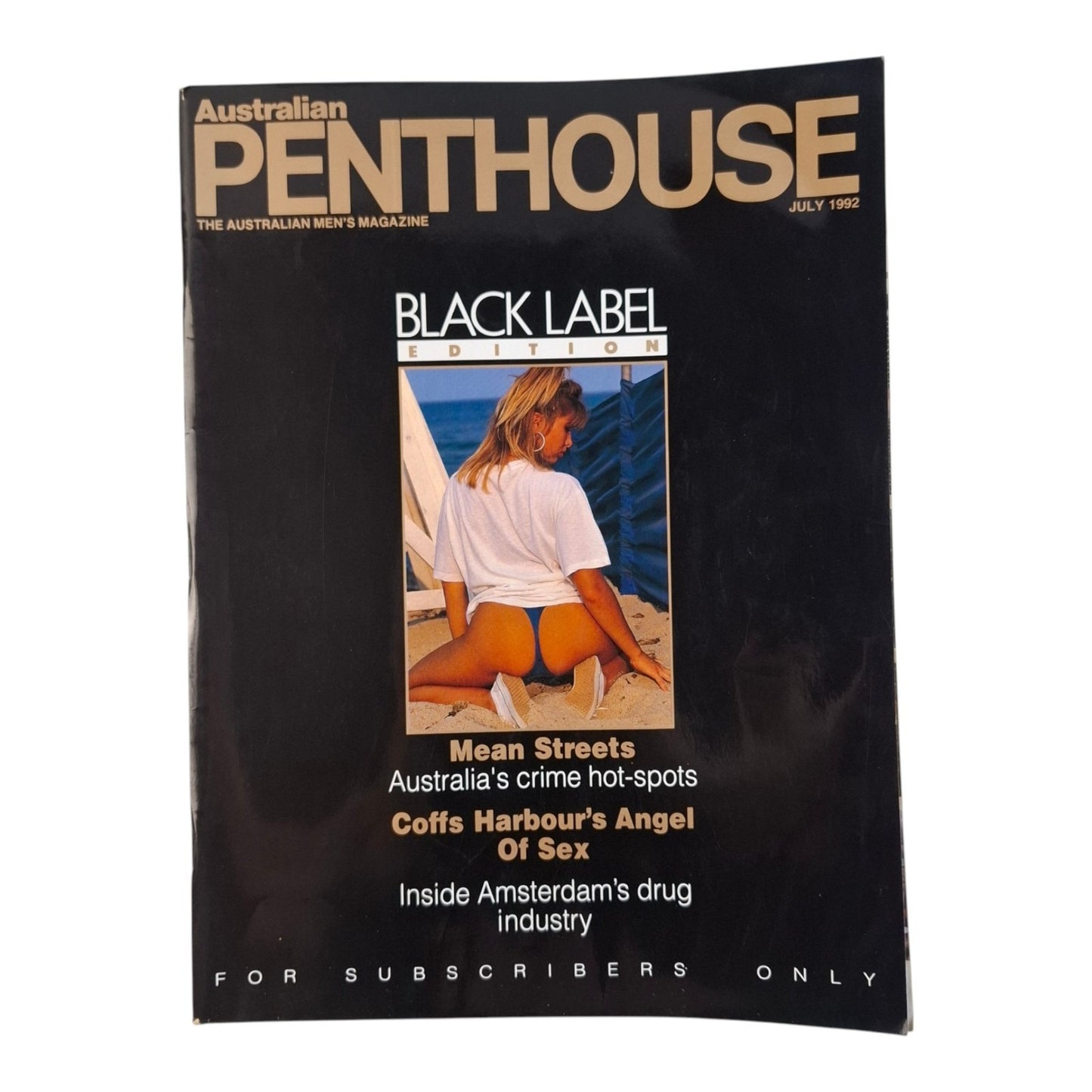 AUSTRALIAN PENTHOUSE Magazine July 1992 Justine Adam / Anita Durant