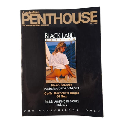 AUSTRALIAN PENTHOUSE Magazine July 1992 Justine Adam / Anita Durant