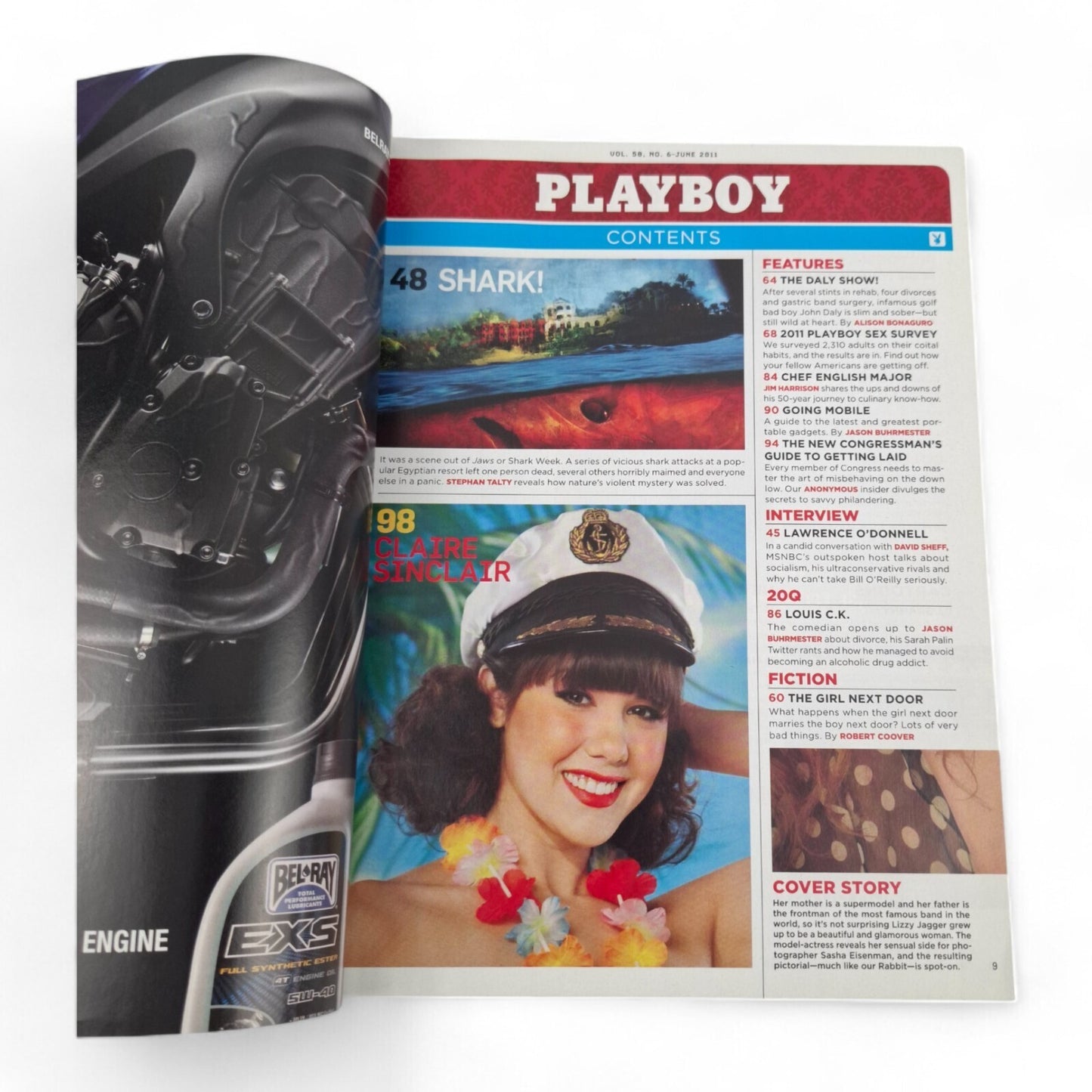 Playboy Magazine June 2011 Lizzy Jagger COMPLETE