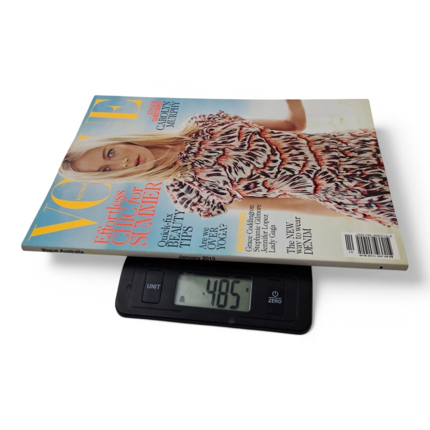 Vogue Australia January 2013 Magazine Carolyn Murphy Cover Fashion Design