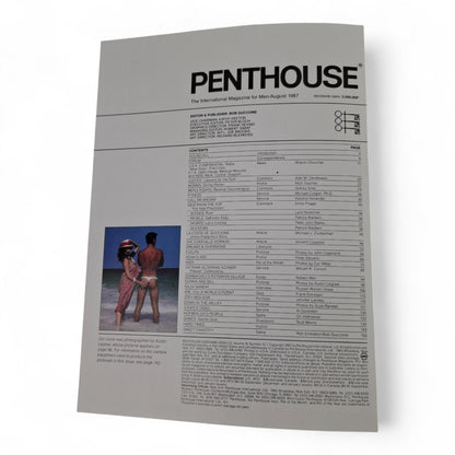 U.S PENTHOUSE Men's Magazine August 1987 Donna & Bill