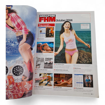 FHM Singapore Magazine - Denise Keller Plus 100 Girls next door October 2004