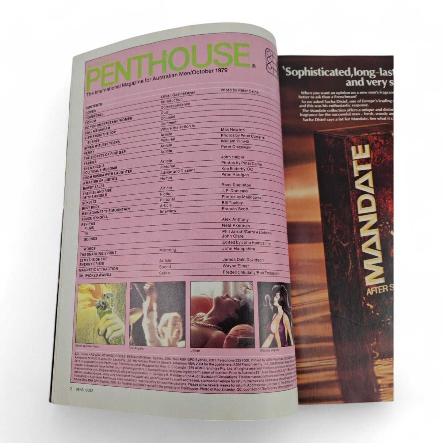 AUSTRALIAN PENTHOUSE - Men's Magazine October 1979 FIRST ISSUE! Complete