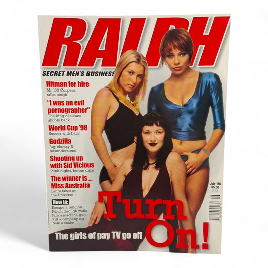 RALPH Magazine July 1998 Girls Of Pay TV Complete