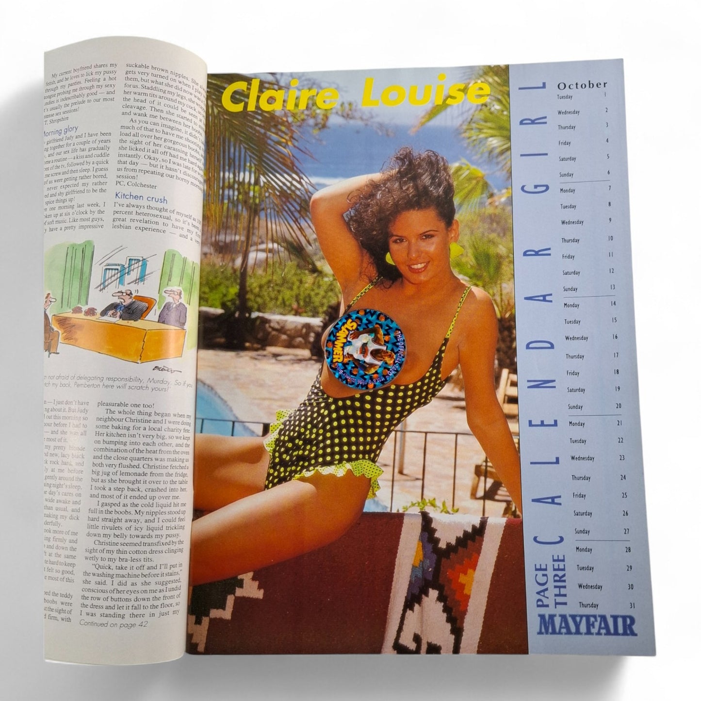 Mayfair Magazine Vol. 26 No. 11 1991 U.K Playboy CLAIRE LOUISE KIRSTEN IMRIE