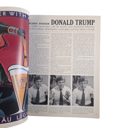 PLAYBOY MAGAZINE March 1990 Brandi Brandt & Donald Trump