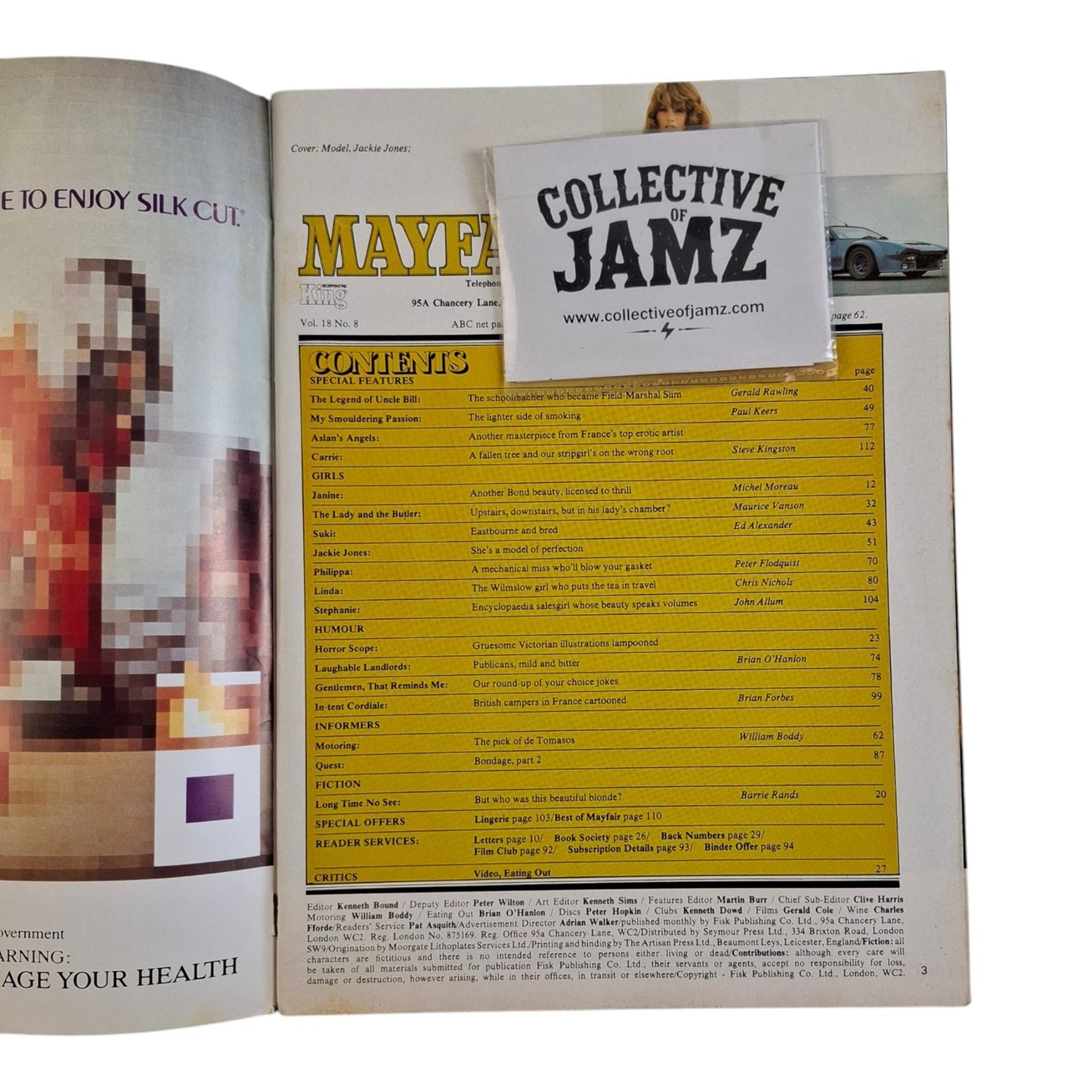 Mayfair Magazine Vol. 18 No. 8 1983 Jackie Jones / Janine Andrews