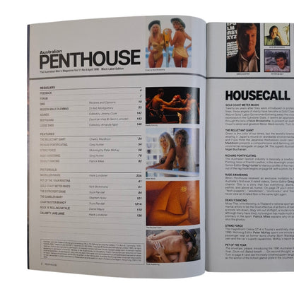 Australian Penthouse Magazine April 1990 Meter Maids / Ravin Lee