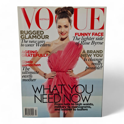 Vogue Australia Magazine July 2010 Rosie Byrne Cover EXCELLENT