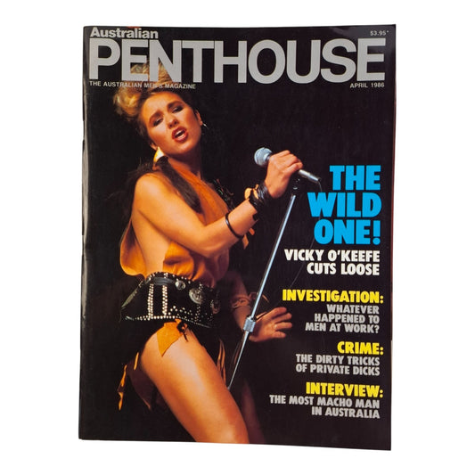 Australian Penthouse Magazine April 1986 - Vicky O'Keefe / Kathleen Azzopardi
