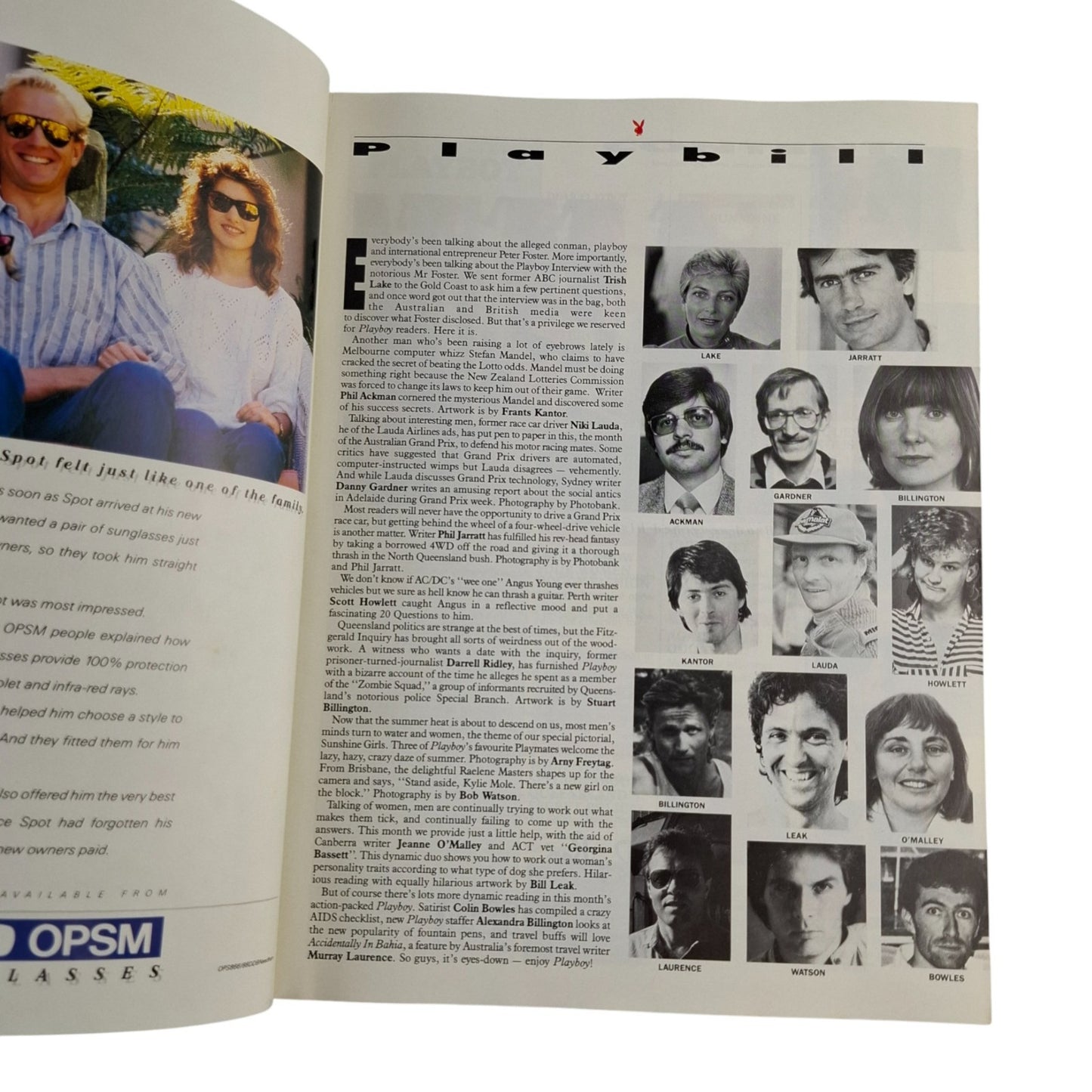 Australian Playboy Magazine November 1988 Sam Samantha Fox / Jana Uhlmann