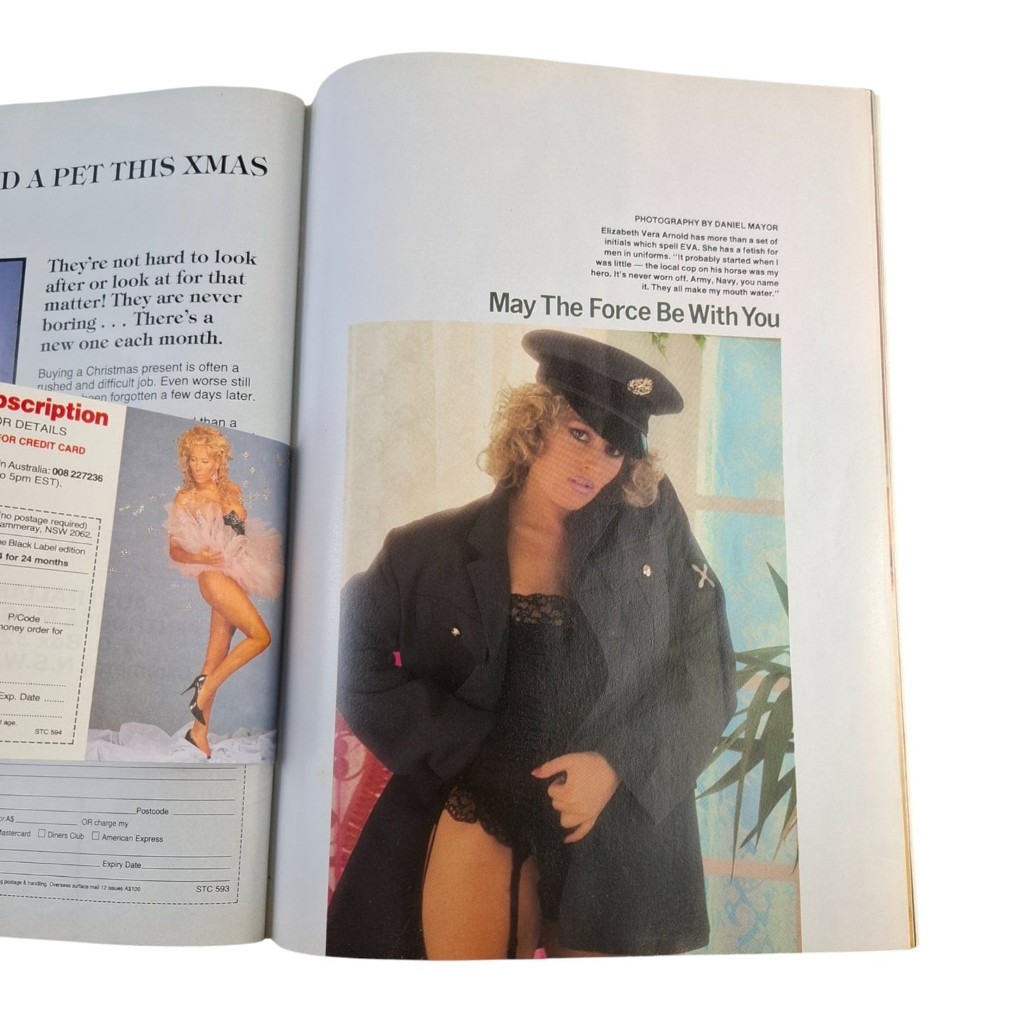 AUSTRALIAN PENTHOUSE Men's Magazine Black December 1990 Debbie Joel