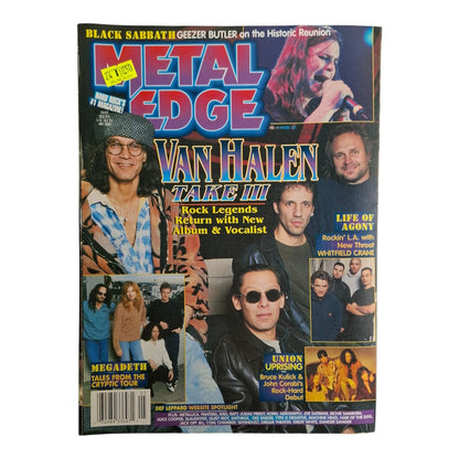 Metal Edge Magazine May 1998 Van Halen Pantera Metallica Korn Ozzy Megadeth Ratt