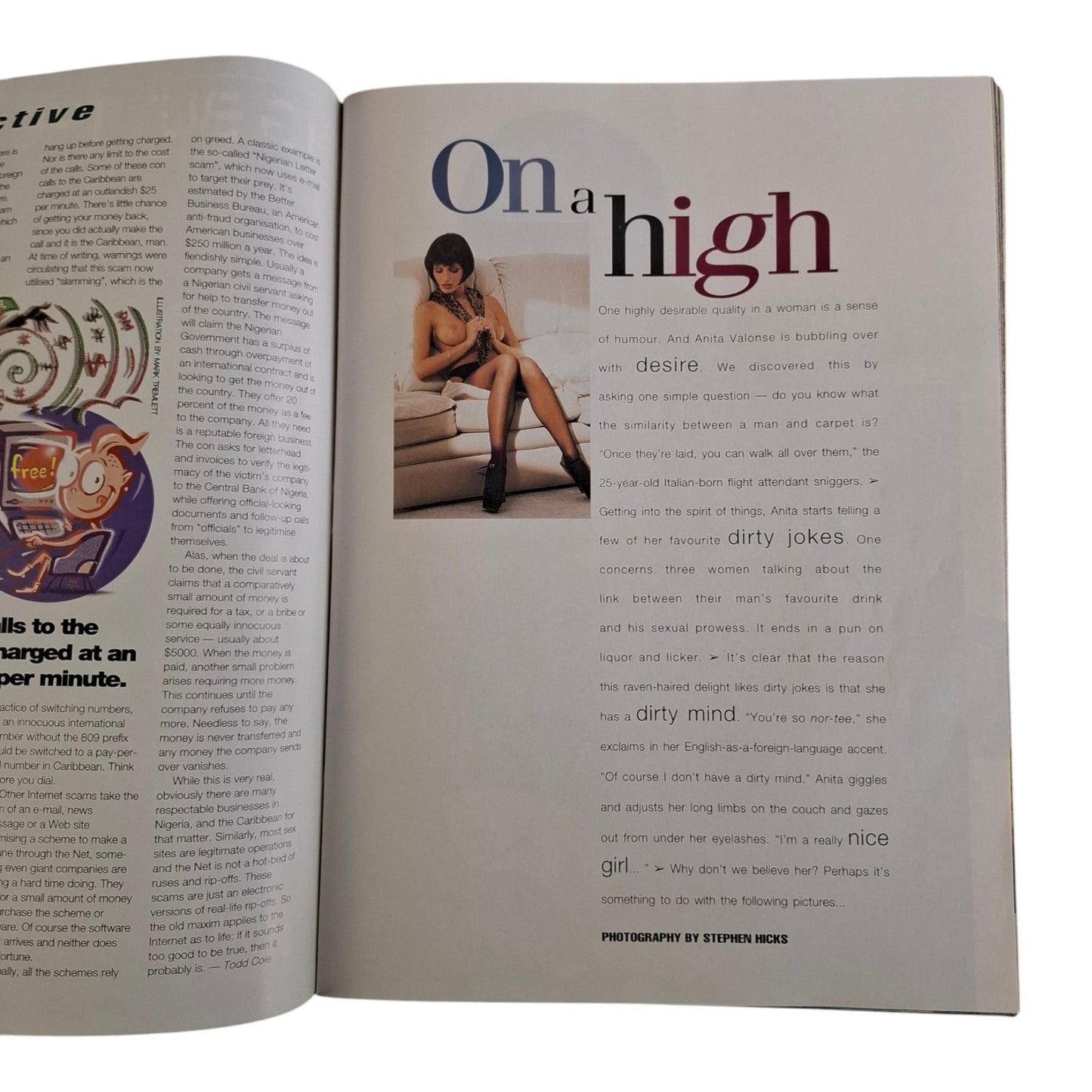 Australian Penthouse Magazine December 1997 Simone Chilcott / Anita Valonse