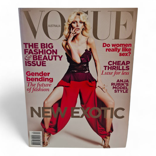 Vogue Australia Magazine April 2011 Anja Rubik Cover EXCELLENT