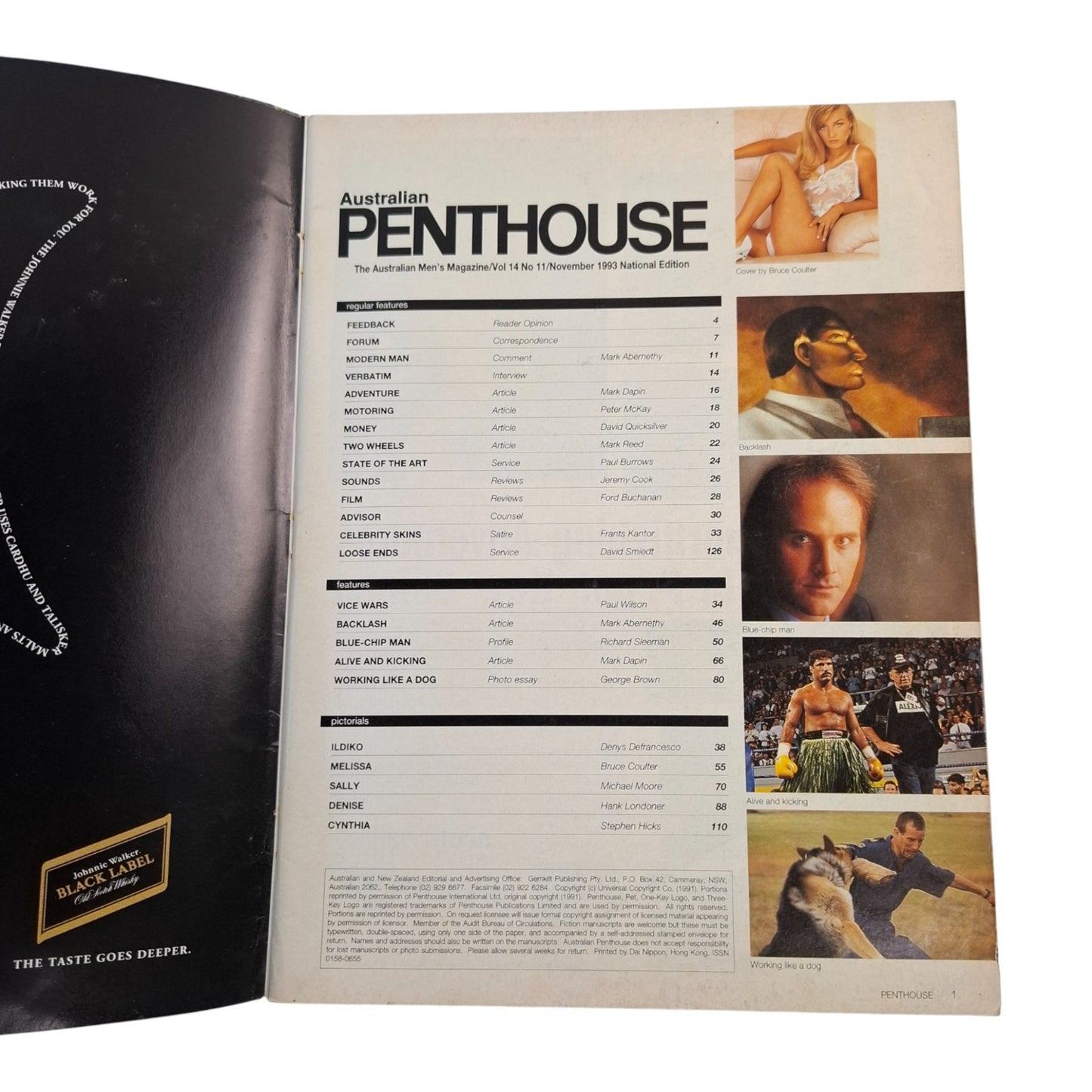 AUSTRALIAN PENTHOUSE Magazine November 1993 Melissa Messina
