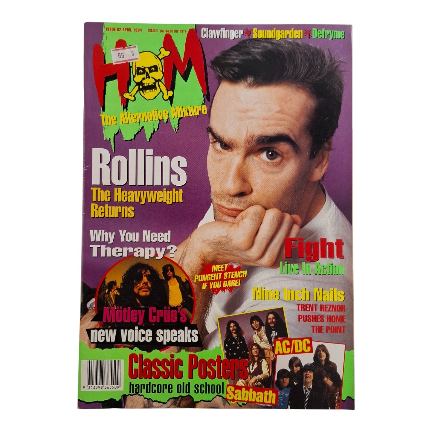 Hot Metal #62 Music Magazine April 1994 Rollins / Nine Inch Nails