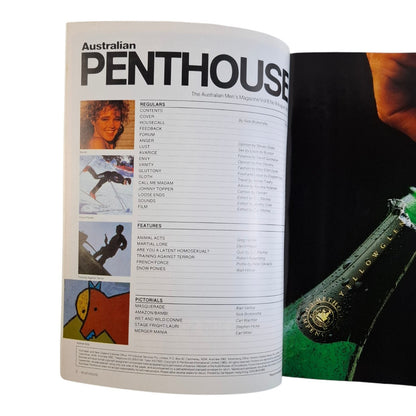 AUSTRALIAN PENTHOUSE Magazine August 1987 Bambi / Alan Vertue