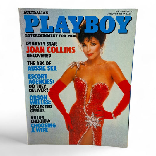 Australian Playboy Magazine January 1984 Joan Collins / Veronica Gamba