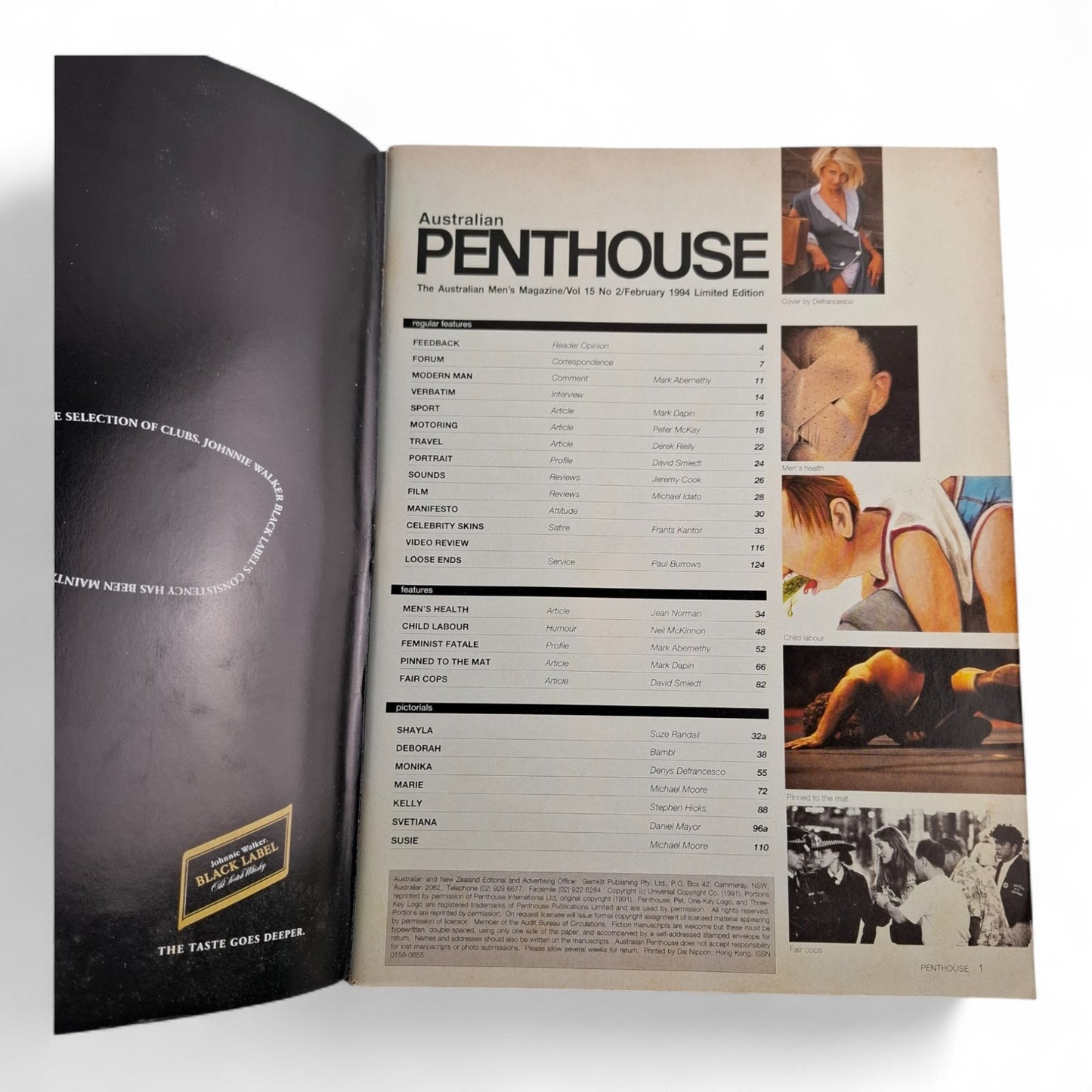 Australian Penthouse Magazine - Limited Edition February 1994 Monika Stevens