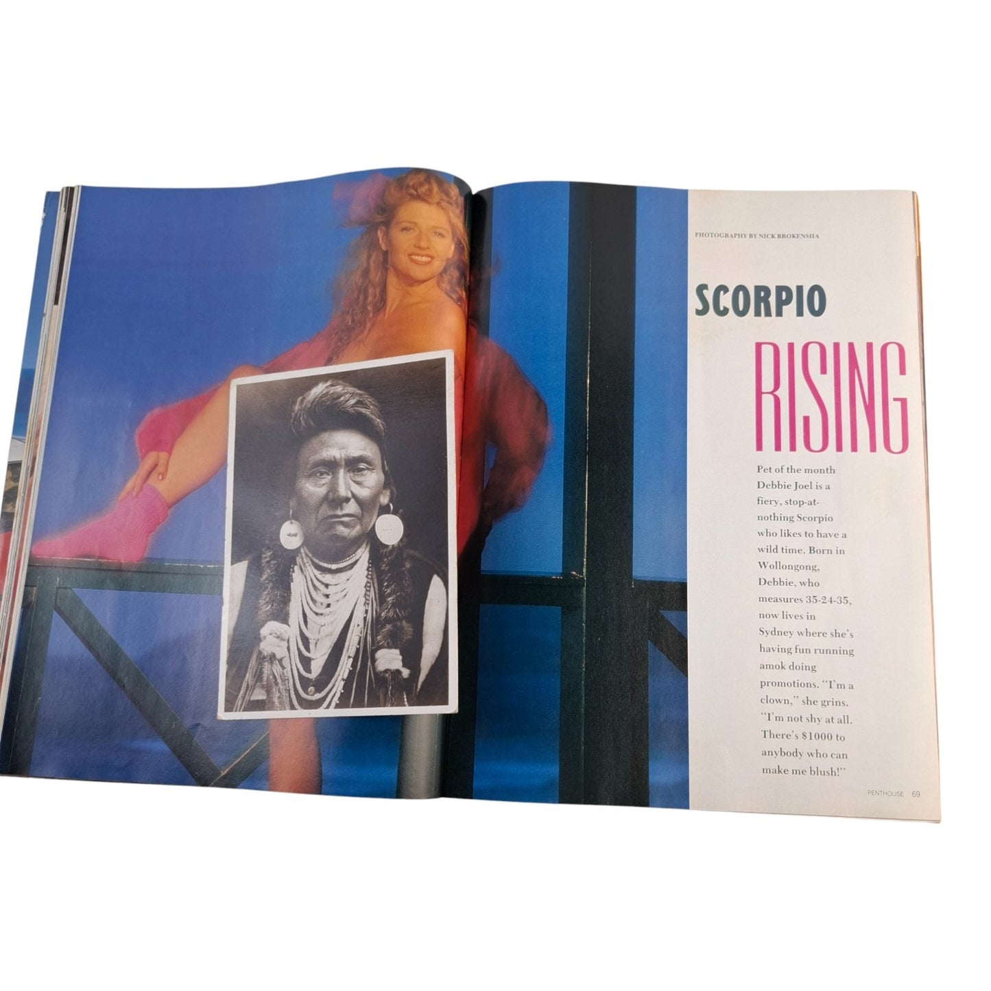 AUSTRALIAN PENTHOUSE Men's Magazine Black December 1990 Debbie Joel