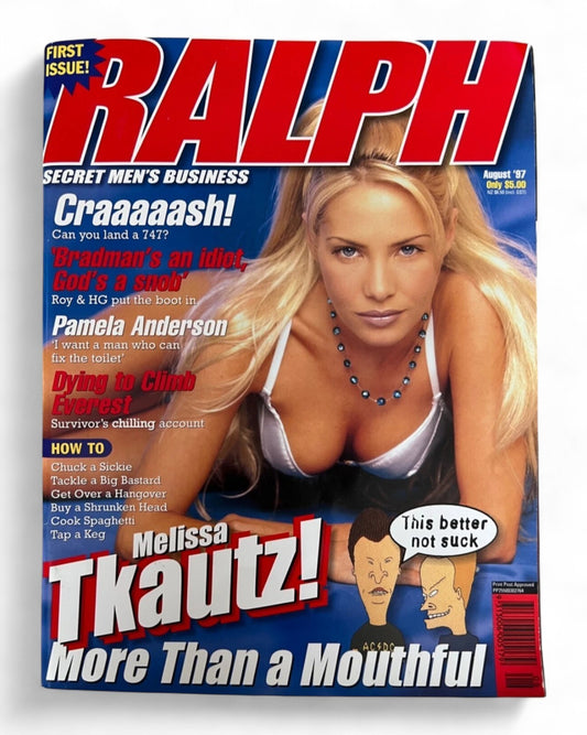 RALPH Magazine First Issue # 1 August 1997 MELISSA TKAUTZ Pamela Anderson