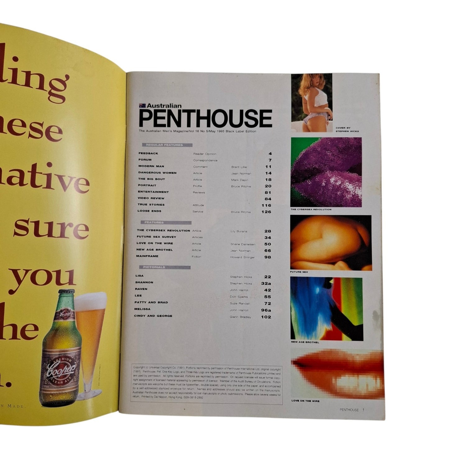 Australian Penthouse Magazine May 1995 Lee Somersby / Raven