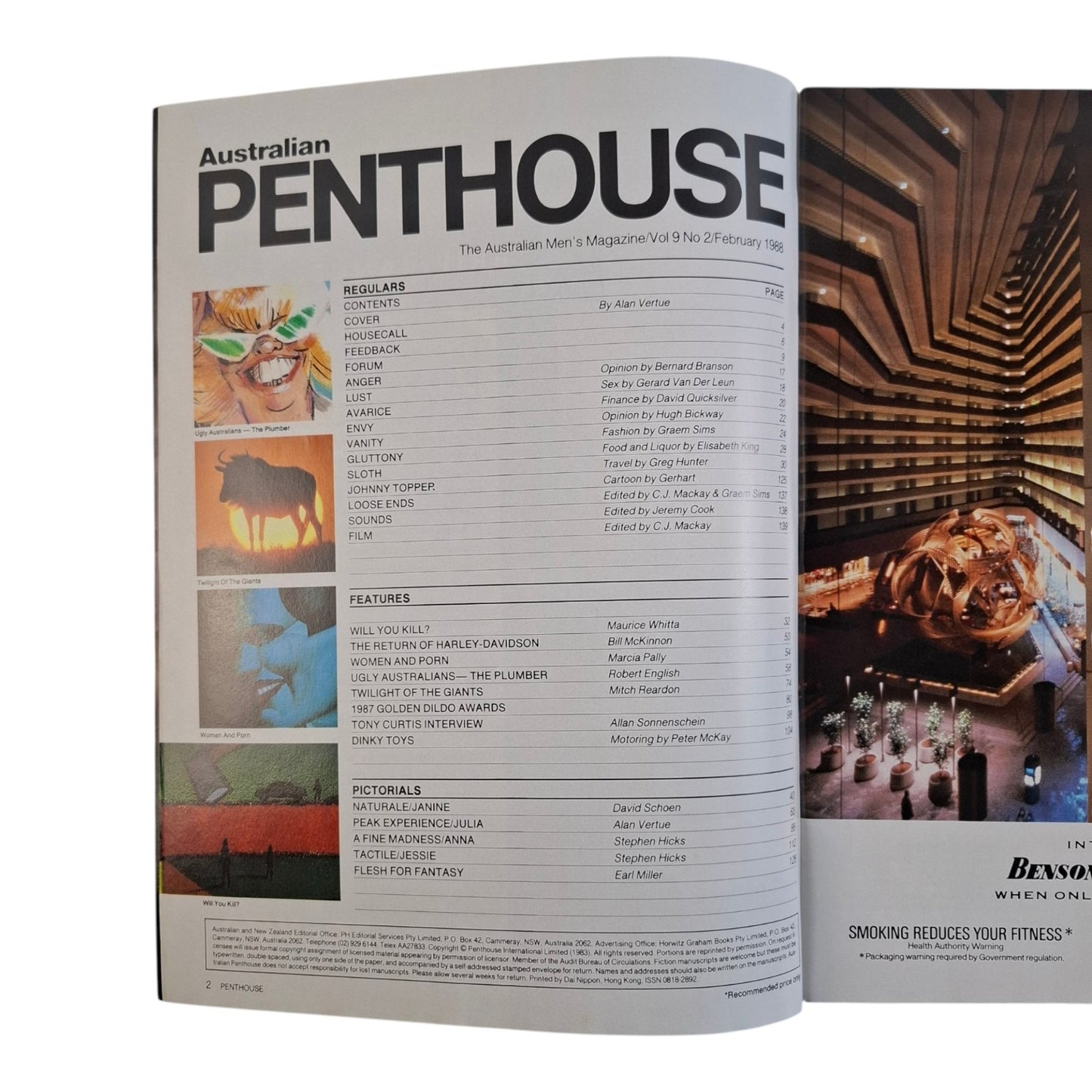 AUSTRALIAN PENTHOUSE Magazine February 1988 Julia Beaulieu