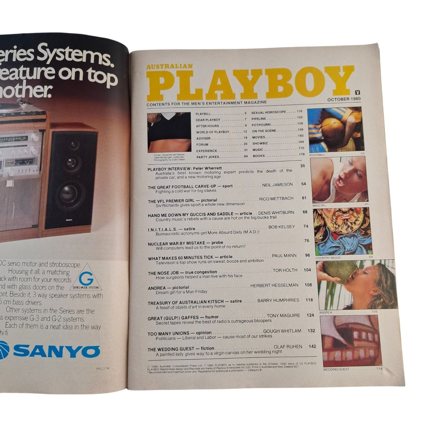 AUSTRALIAN PLAYBOY Magazine October 1980 Lisa Welch