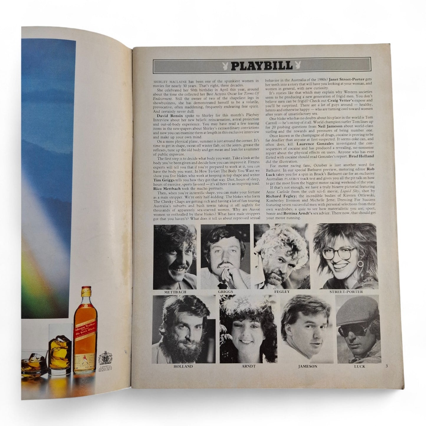 Australian Playboy Magazine October 1984 Kirsten Ottlewsk