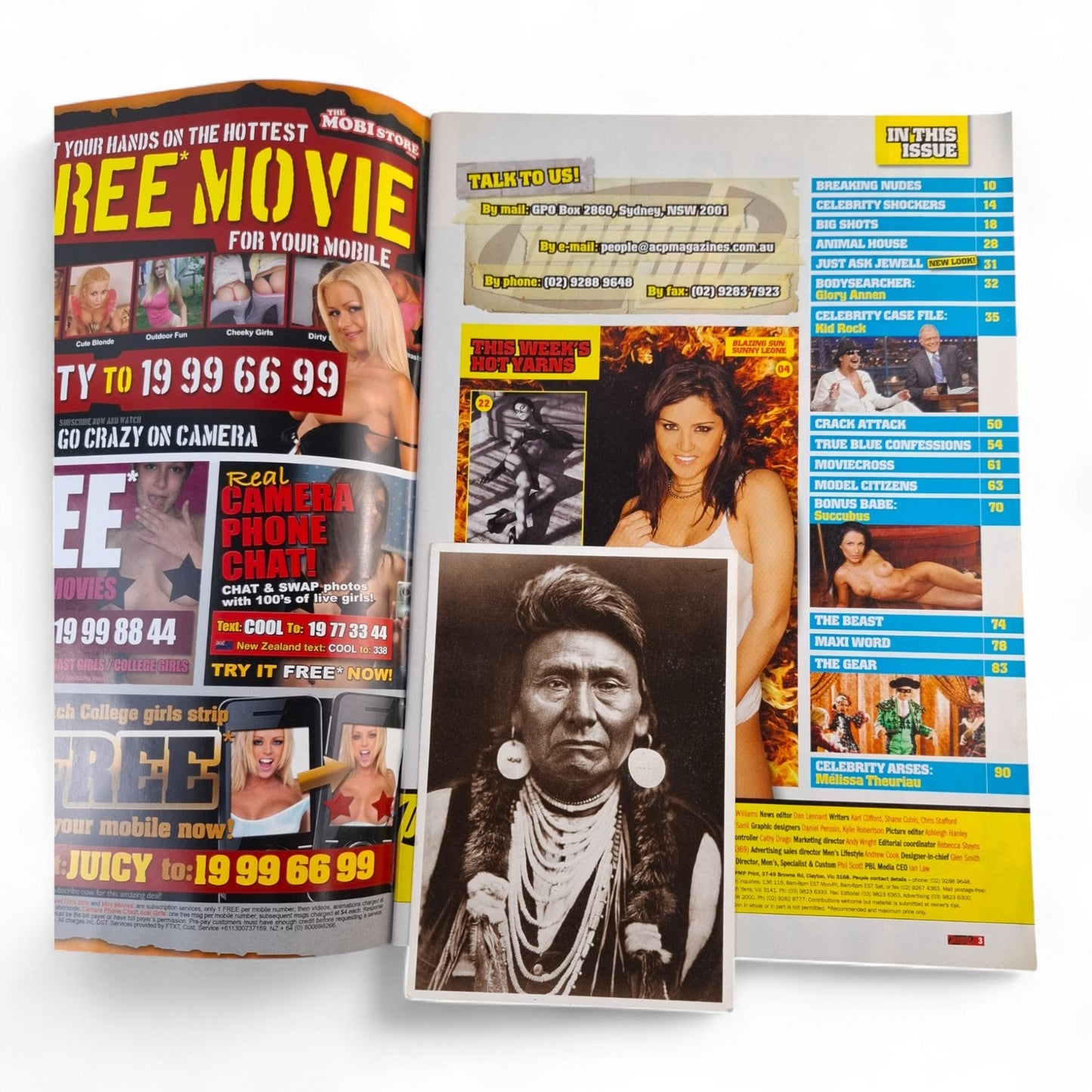 Australian People Magazine April 2009 Sunny Leone