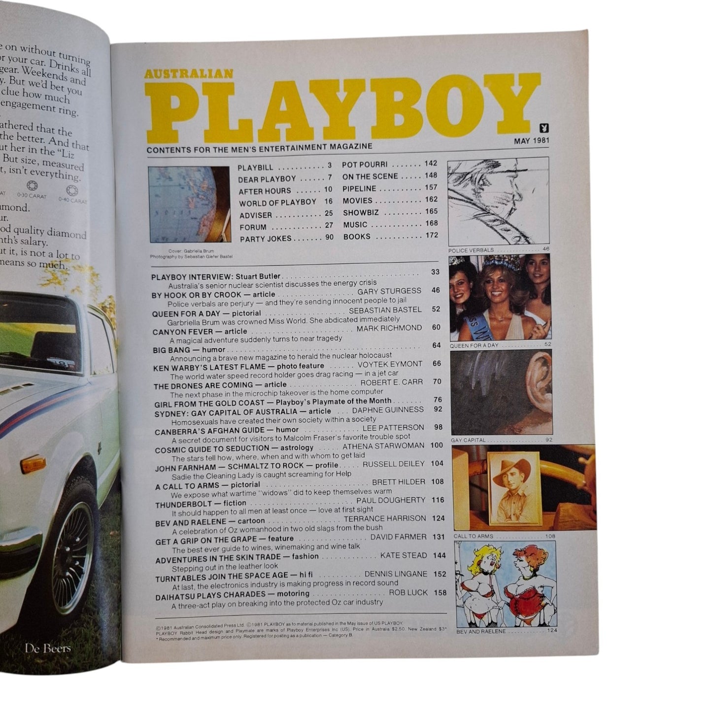 Australian Playboy Magazine May 1981 Gabriella Brum / Michelle Randall