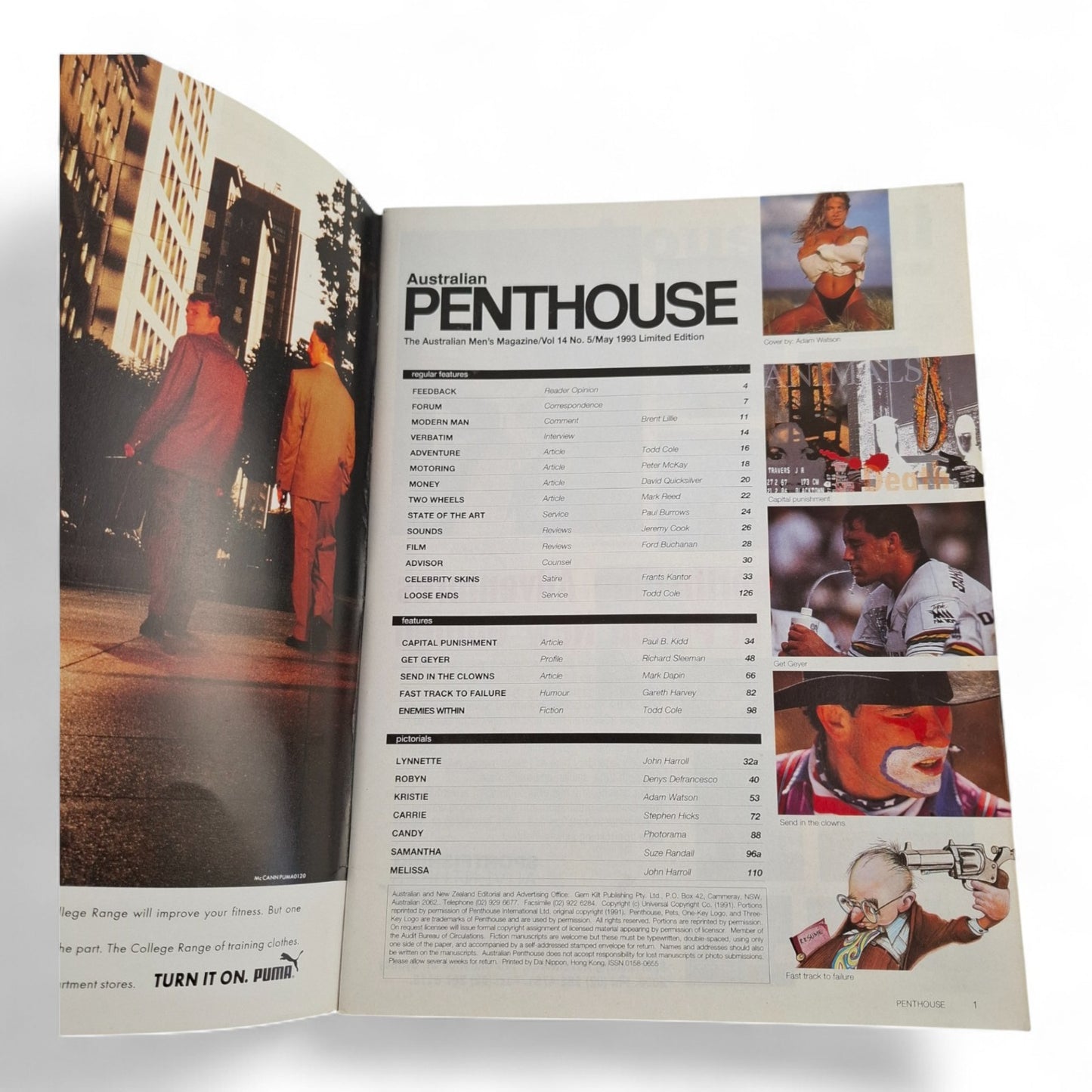 Australian Penthouse Magazine - Limited Edition May 1993 Kristie Hughes