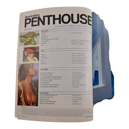 AUSTRALIAN PENTHOUSE October 1988 Vol. 9 No. 10 Men's Magazine Rachel Byrne