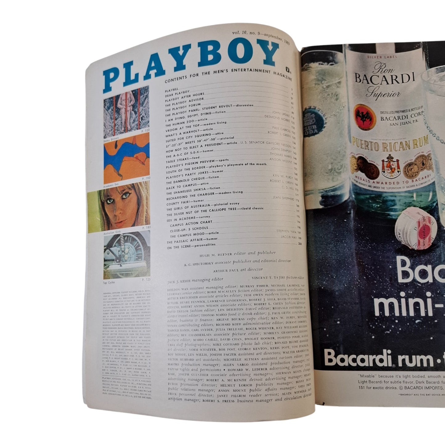 PLAYBOY Magazine SEPTEMBER 1969 Shay Knuth / Julie Newmar / Andy Warhol