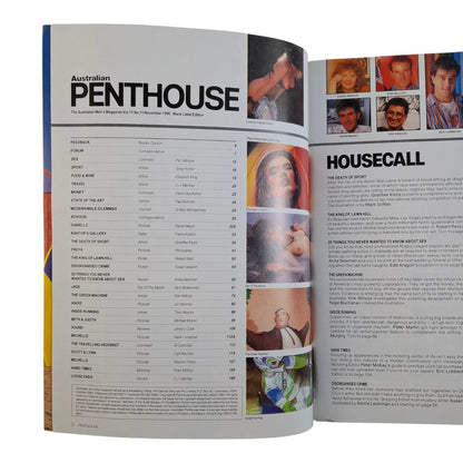Australian Penthouse Magazine November 1990 Jade Adams / Freya Andrews