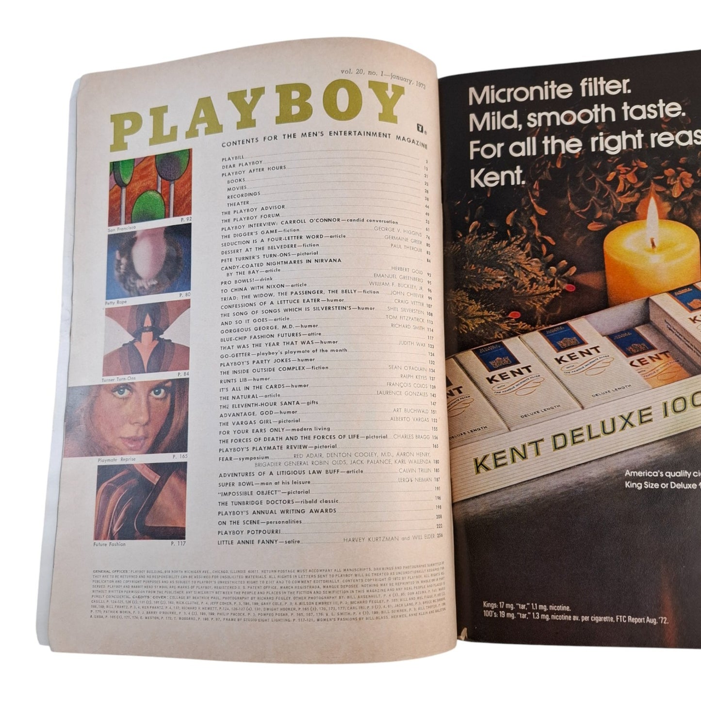 PLAYBOY Magazine US January 1973 - with Miki Garcia centrefold