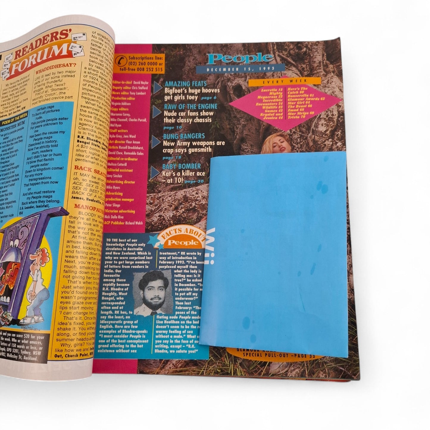 People Magazine Australia December 15th 1993 Nude Model of the year