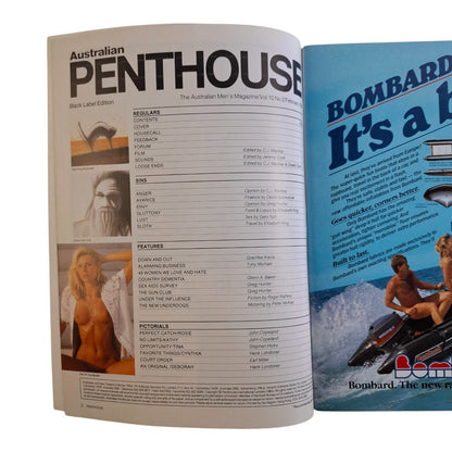 Australian Penthouse Magazine February 1989 Kathy Quinn