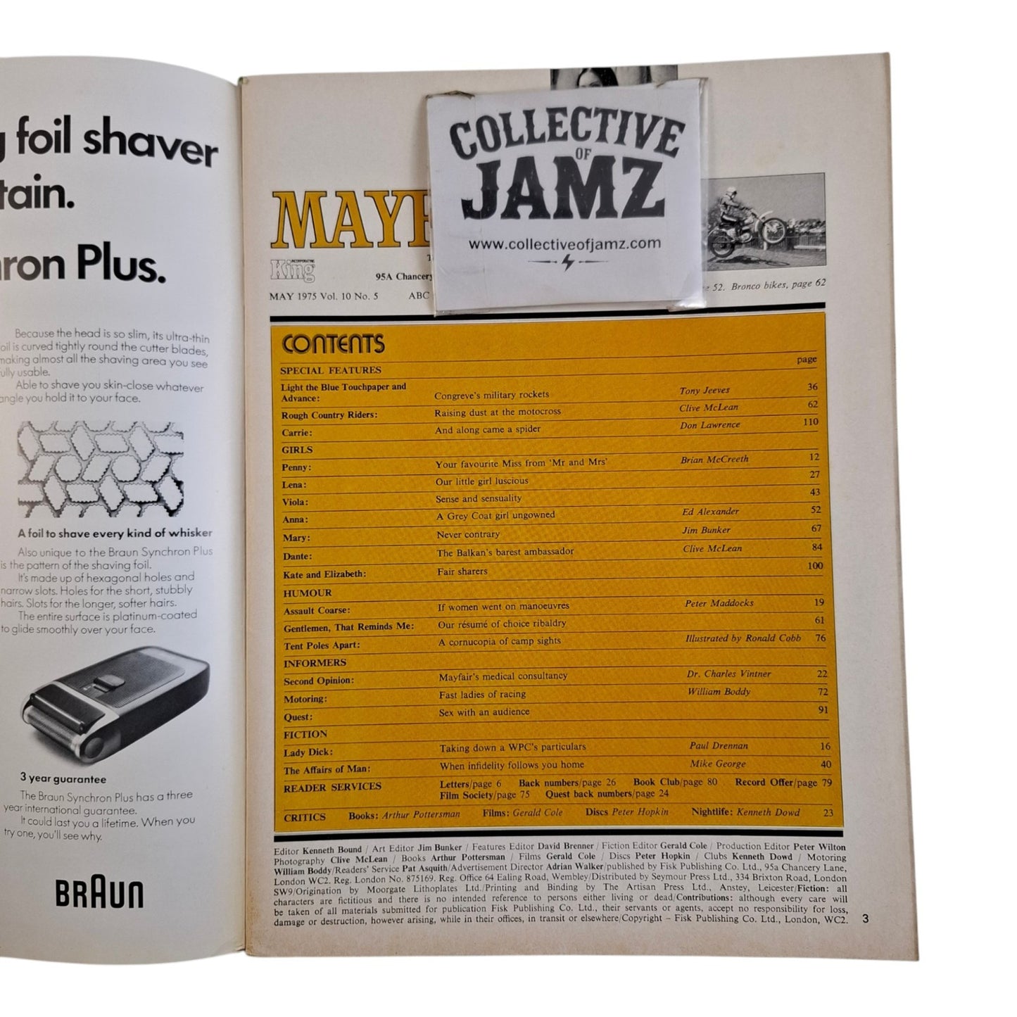 Mayfair Magazine Vol. 10 No. 5 May 1975 Anna Esquivel / Penny Irving