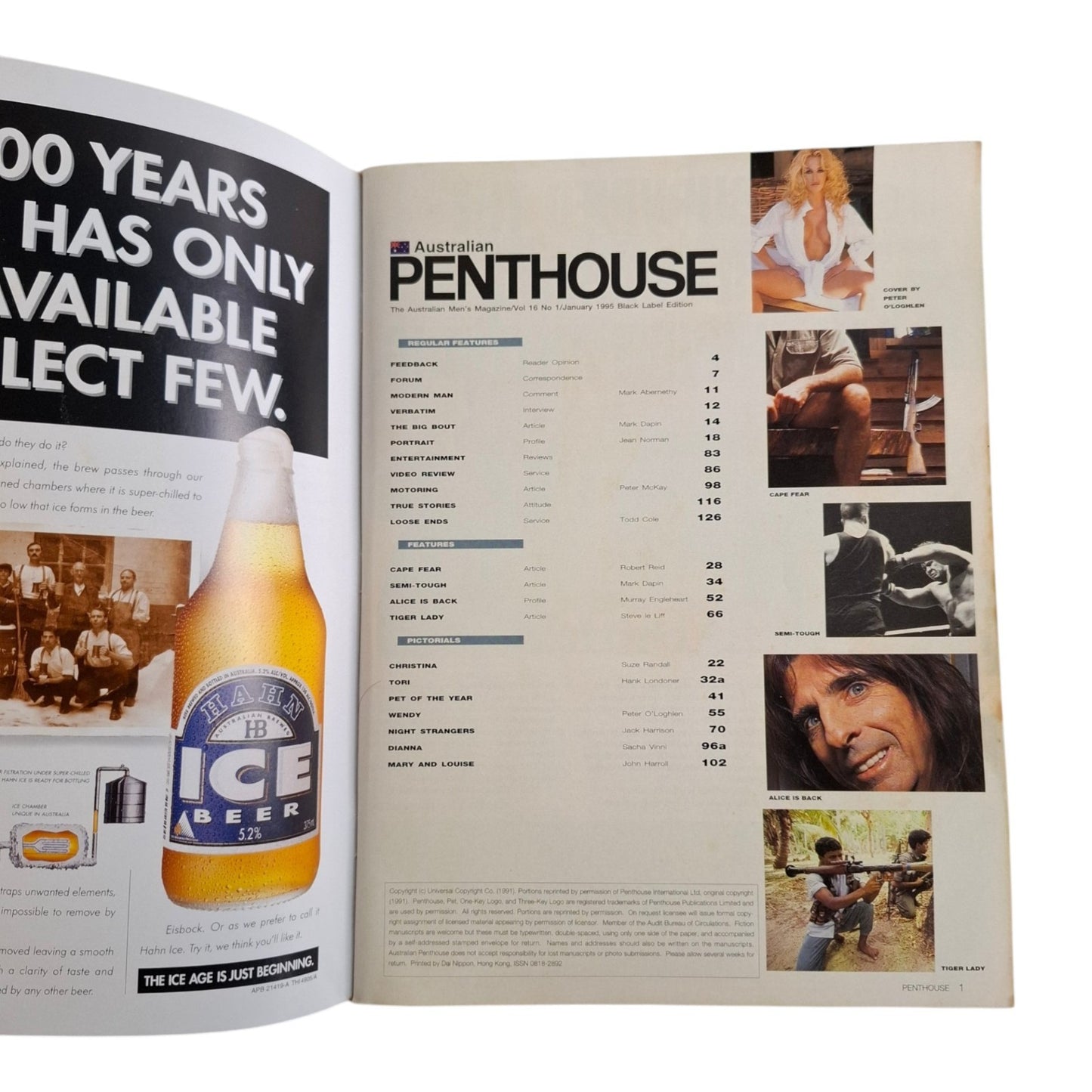 Australian Penthouse Magazine January 1995 Wendy Dys / Christina Crane