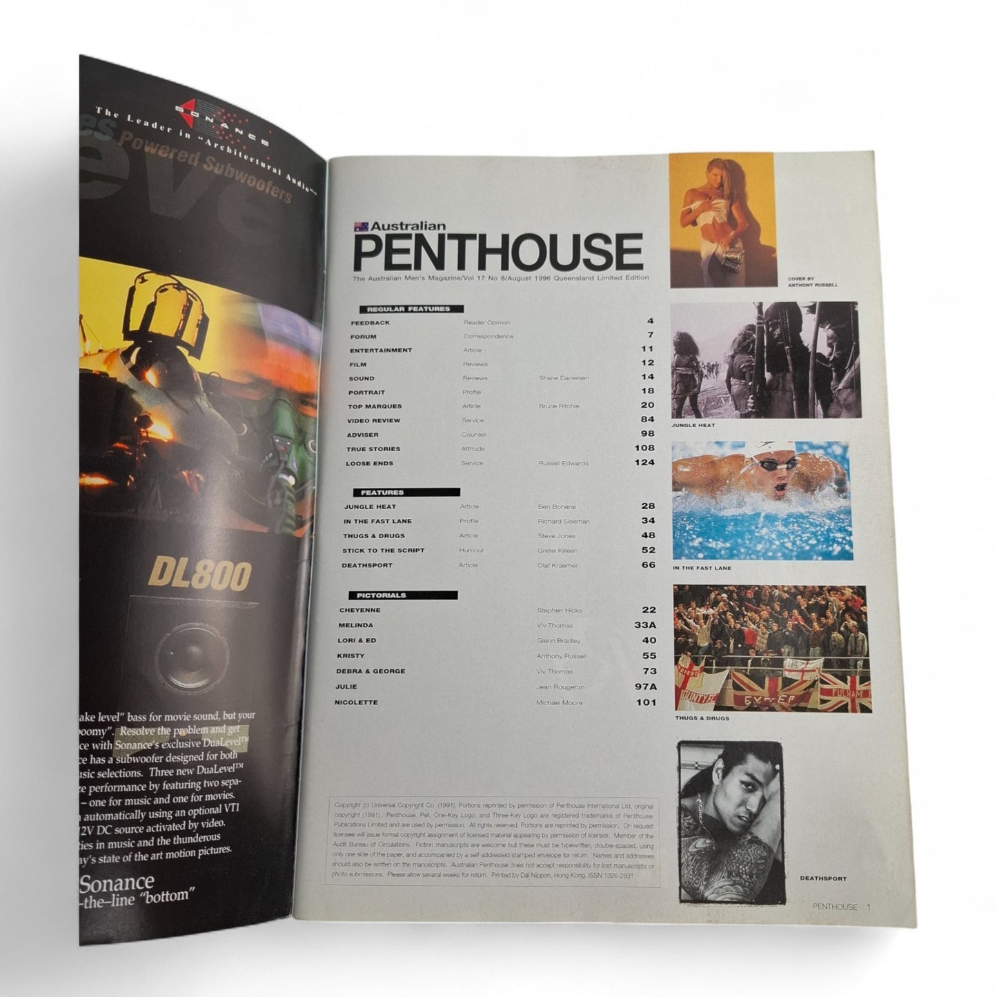 Australian Penthouse Magazine - Limited Edition August 1996