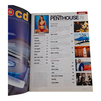 AUSTRALIAN PENTHOUSE Men's Magazine Black Label March 2001 Lacey