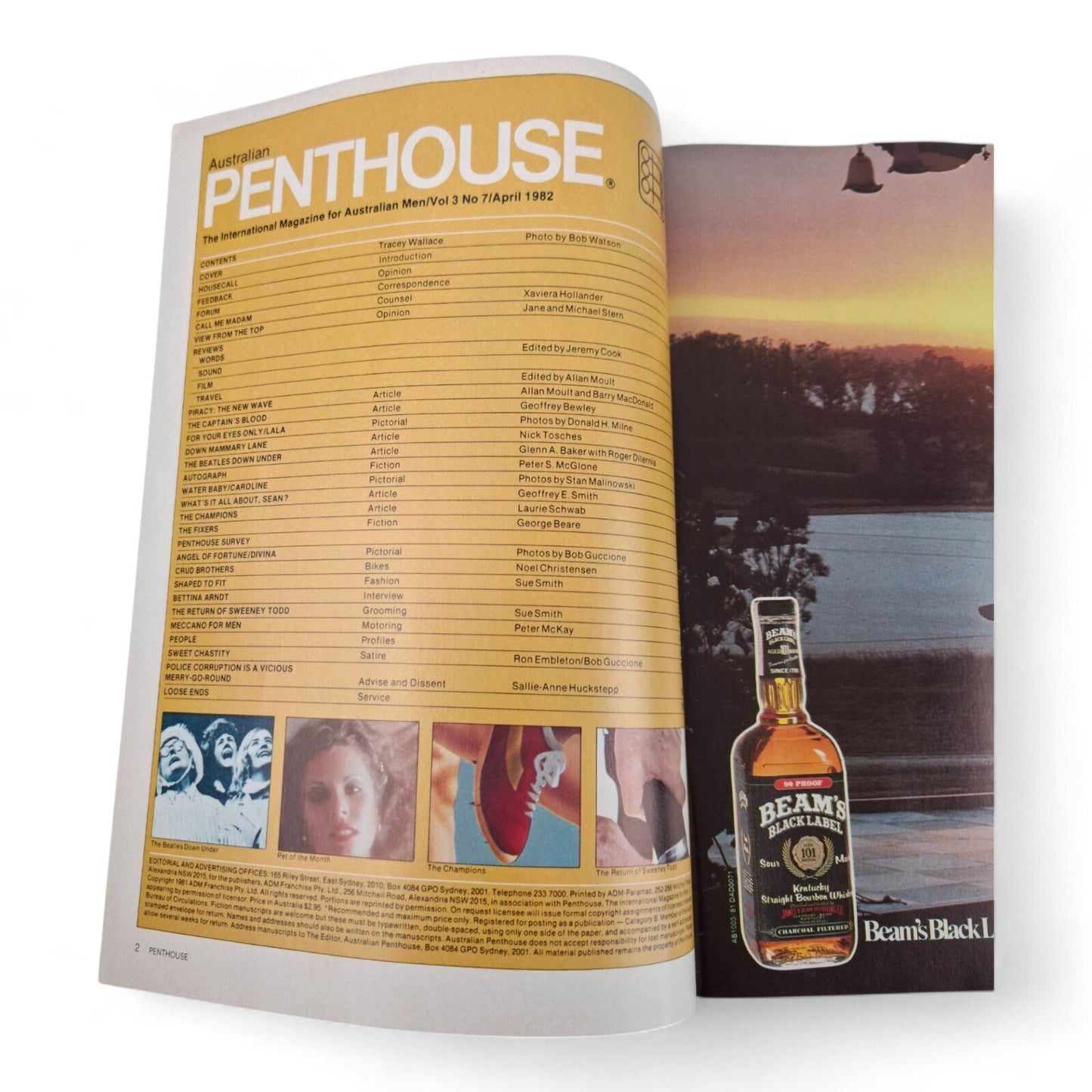 AUSTRALIAN PENTHOUSE Men's Magazine April 1982 Complete EXCELLENT
