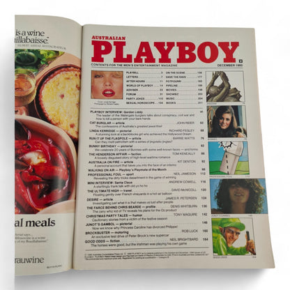 AUSTRALIAN PLAYBOY Magazine December 1980 Linda Kerridge / Terri Welles