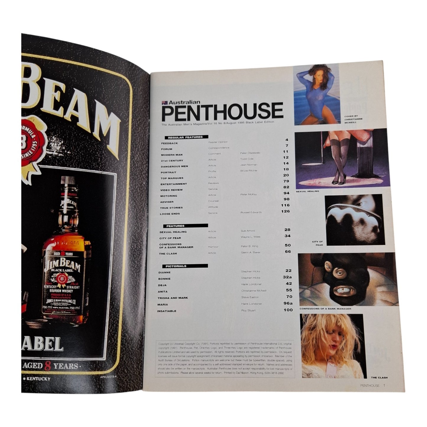 Australian Penthouse Magazine - Black Label August 1995 Anita Russell