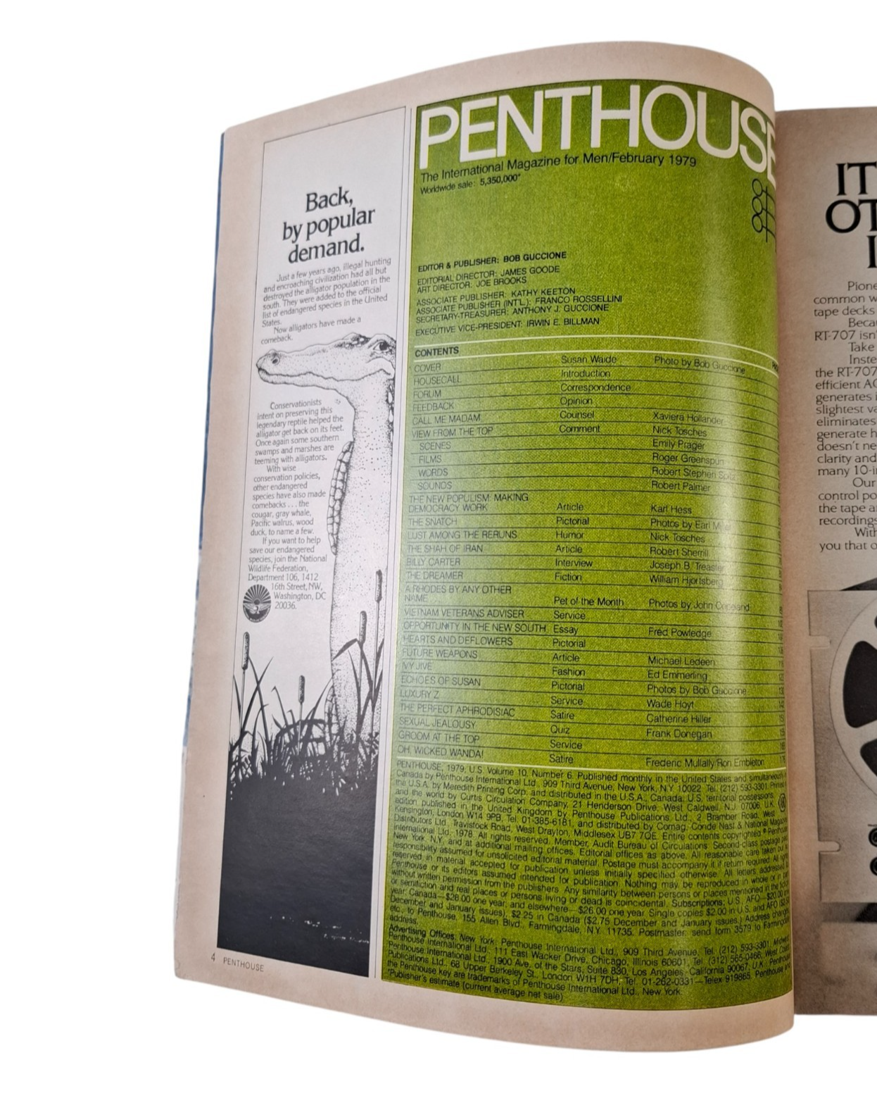 Penthouse Magazine February 1979 Susan Waide / Pamela Rhodes