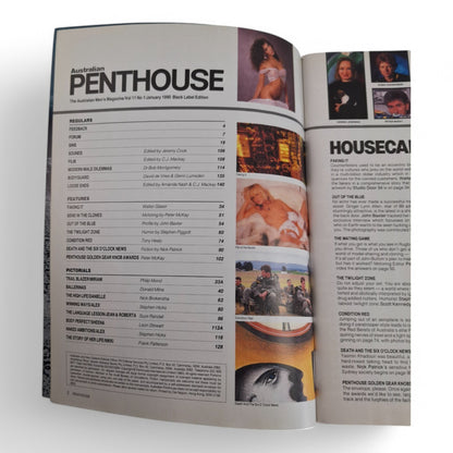 Australian Penthouse Magazine - Black January 1990 Complete Playboy W/ CALLENDER