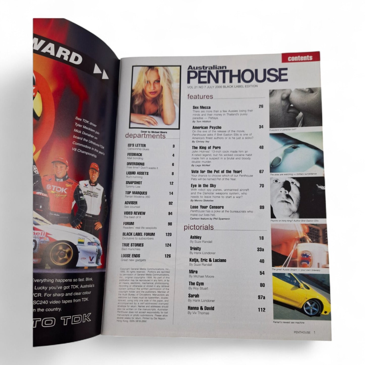 Australian Penthouse Magazine - Black Label July 2000 Complete Playboy